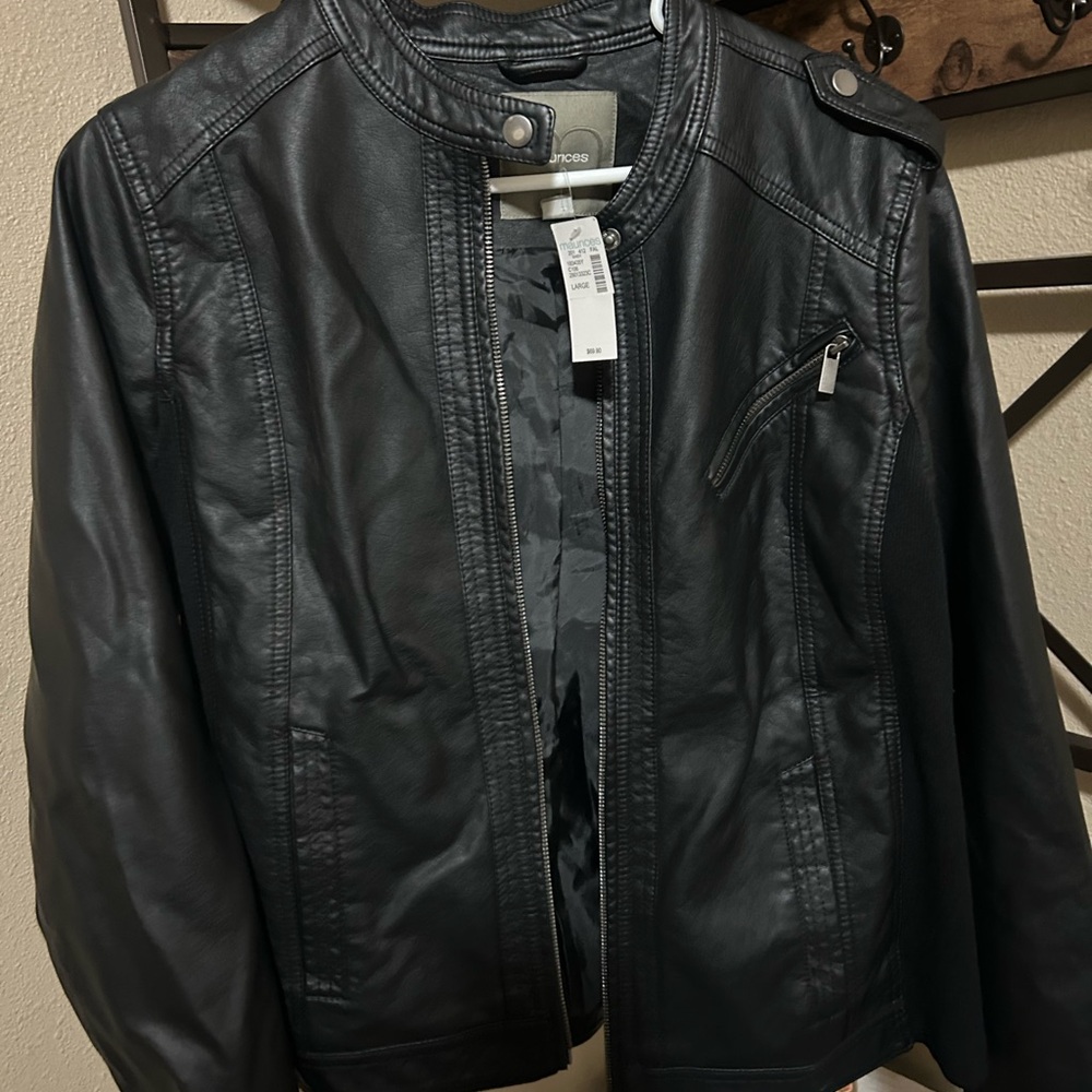 Maurices Classic Black Leather Jacket